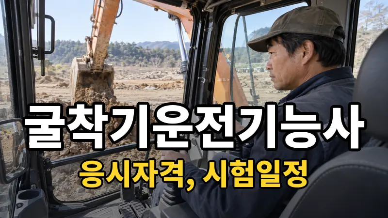 굴착기운전기능사 시험일정 2026