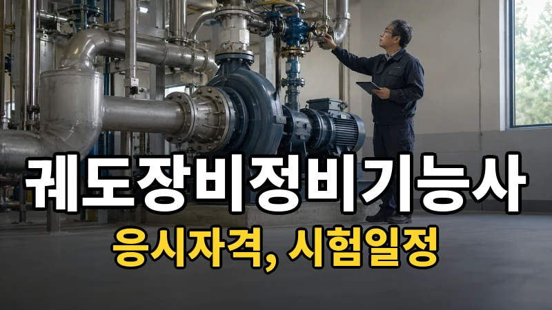 궤도장비정비기능사 시험일정 2026