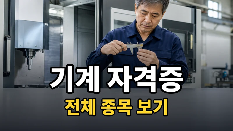 기계 자격증 전체 보기