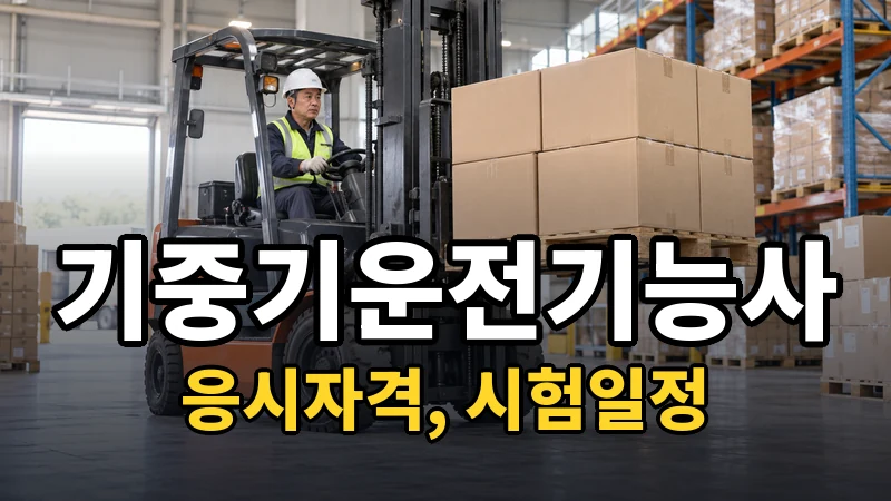 기중기운전기능사 시험일정 2026