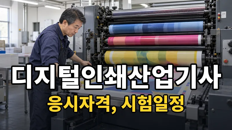 디지털인쇄산업기사 시험일정 2026