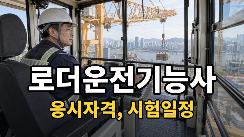 로더운전기능사 시험일정 2026
