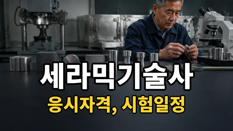 세라믹기술사 시험일정 2026