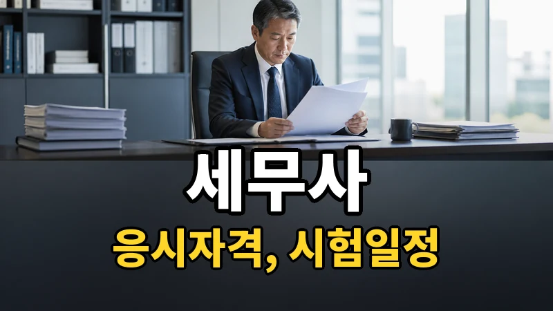 세무사 시험일정 2026