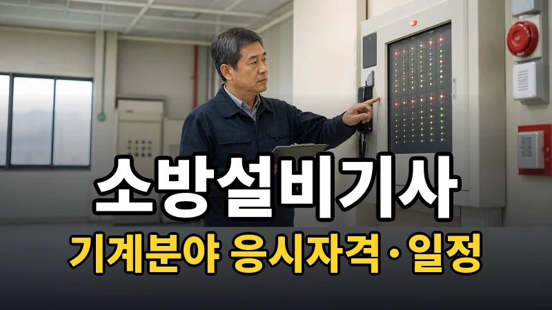 소방설비기사(기계분야) 시험일정 2026