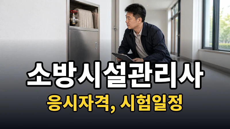 소방시설관리사 시험일정 2026