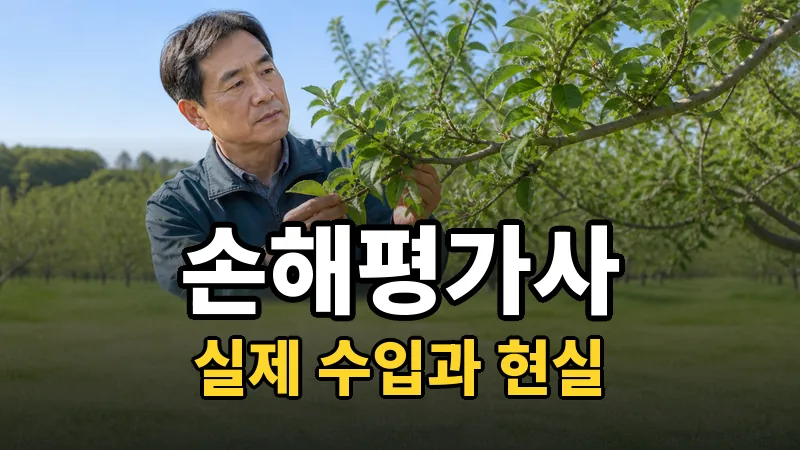 손해평가사 월 500만원, 진짜인가요?