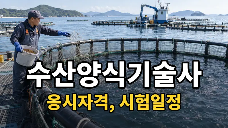 수산양식기술사 시험일정 2026