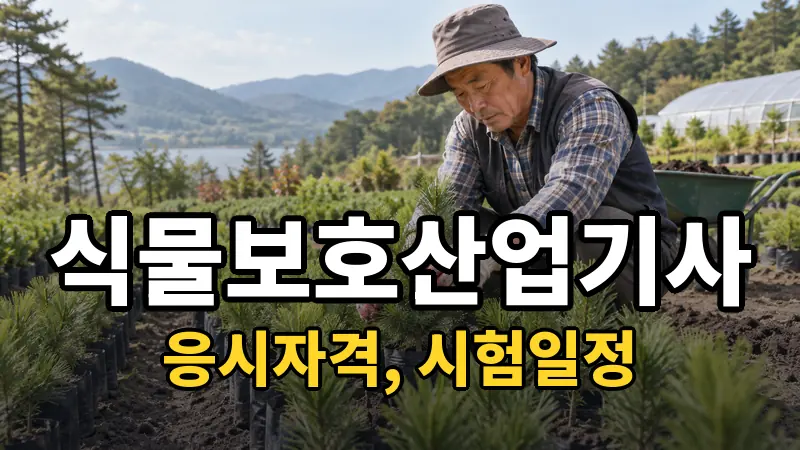 식물보호산업기사 시험일정 2026
