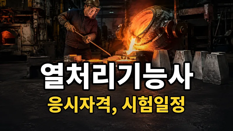 열처리기능사 시험일정 2026