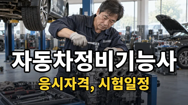 자동차정비기능사 시험일정 2026