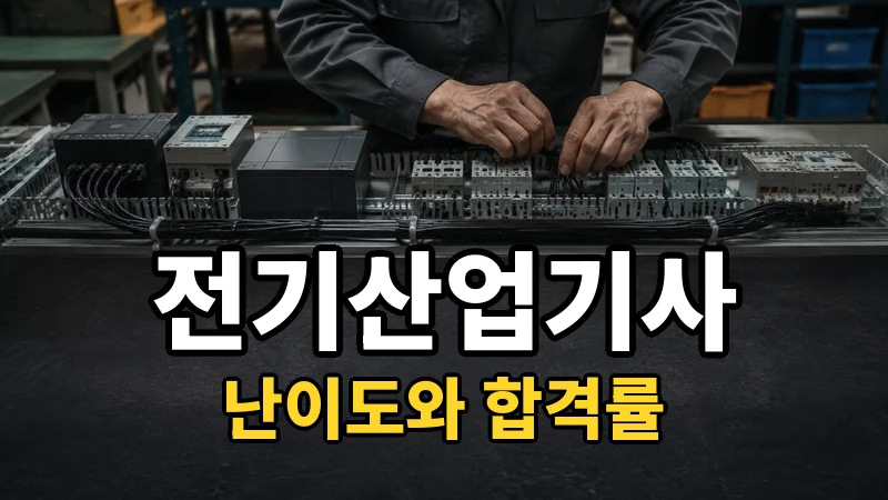 전기산업기사 난이도, 필기 22.2%가 만드는 문