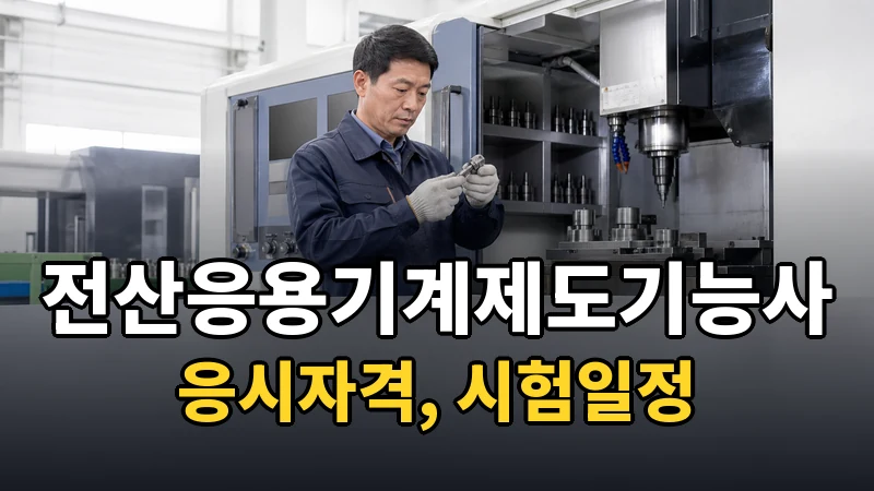 전산응용기계제도기능사 시험일정 2026