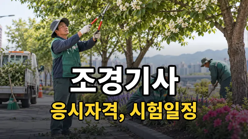 조경기사 시험일정 2026