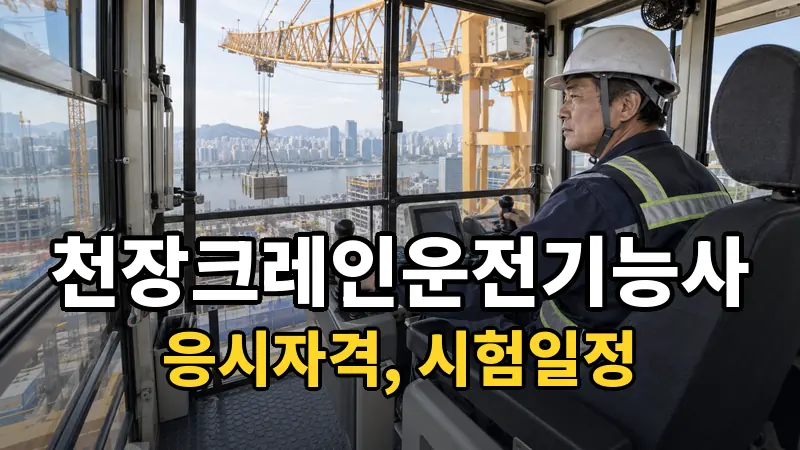 천장크레인운전기능사 시험일정 2026
