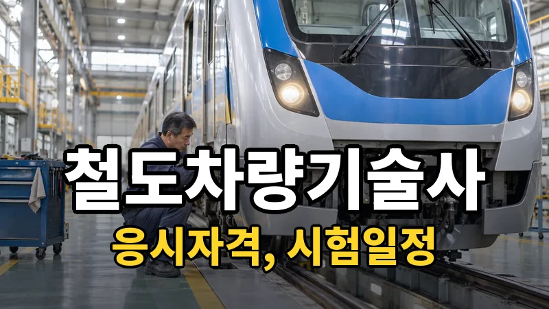 철도차량기술사 시험일정 2026