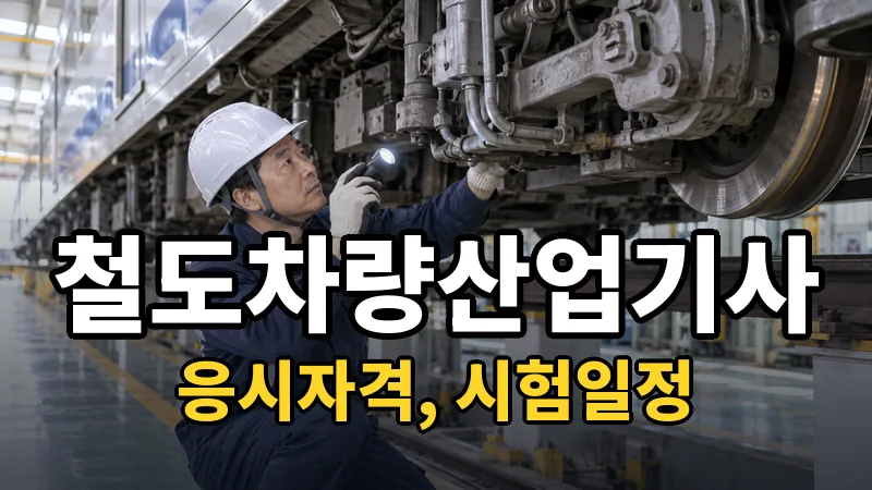 철도차량산업기사 시험일정 2026