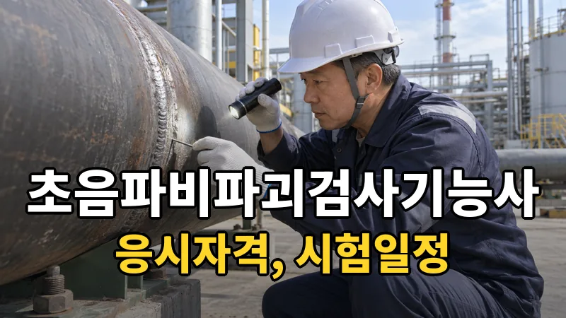 초음파비파괴검사기능사 시험일정 2026