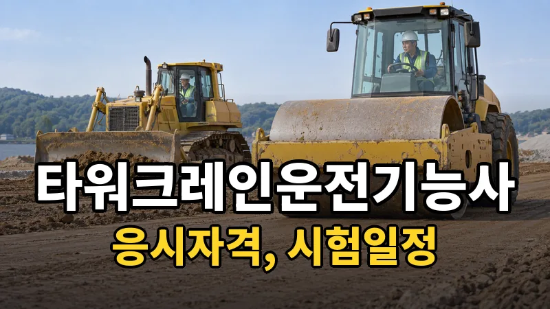 타워크레인운전기능사 시험일정 2026